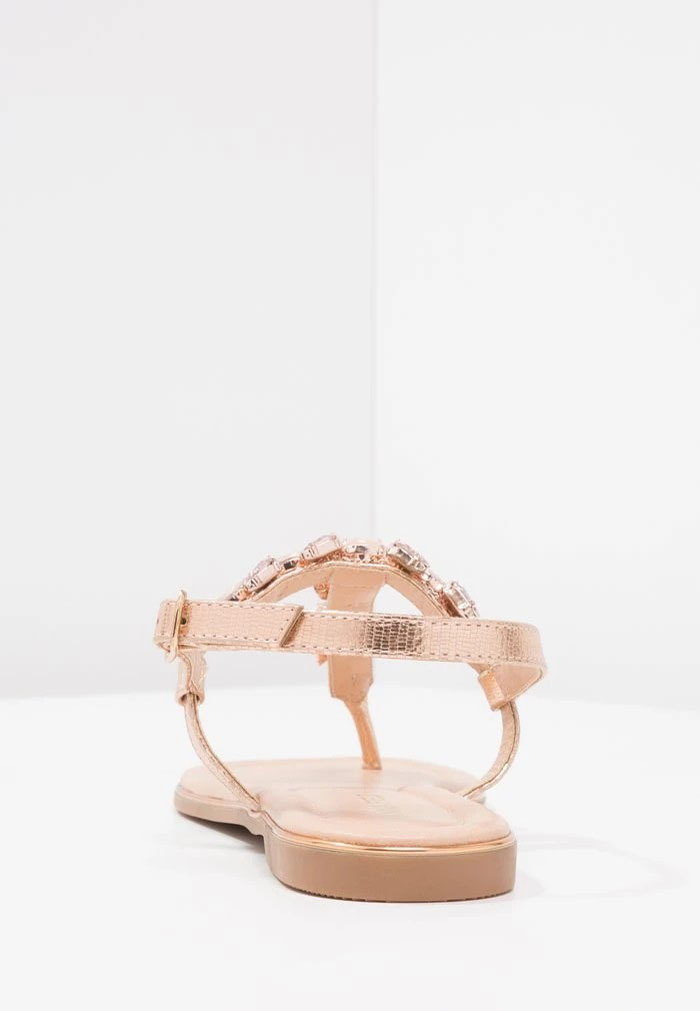 Sandale ANNA FIELD Anna Field T-bar Sandals Rose Doré Femme | RGT-9182860